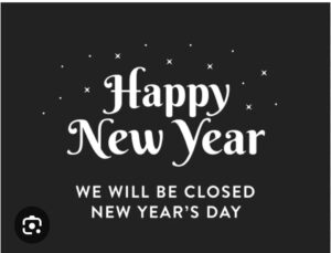Closed New Years Day