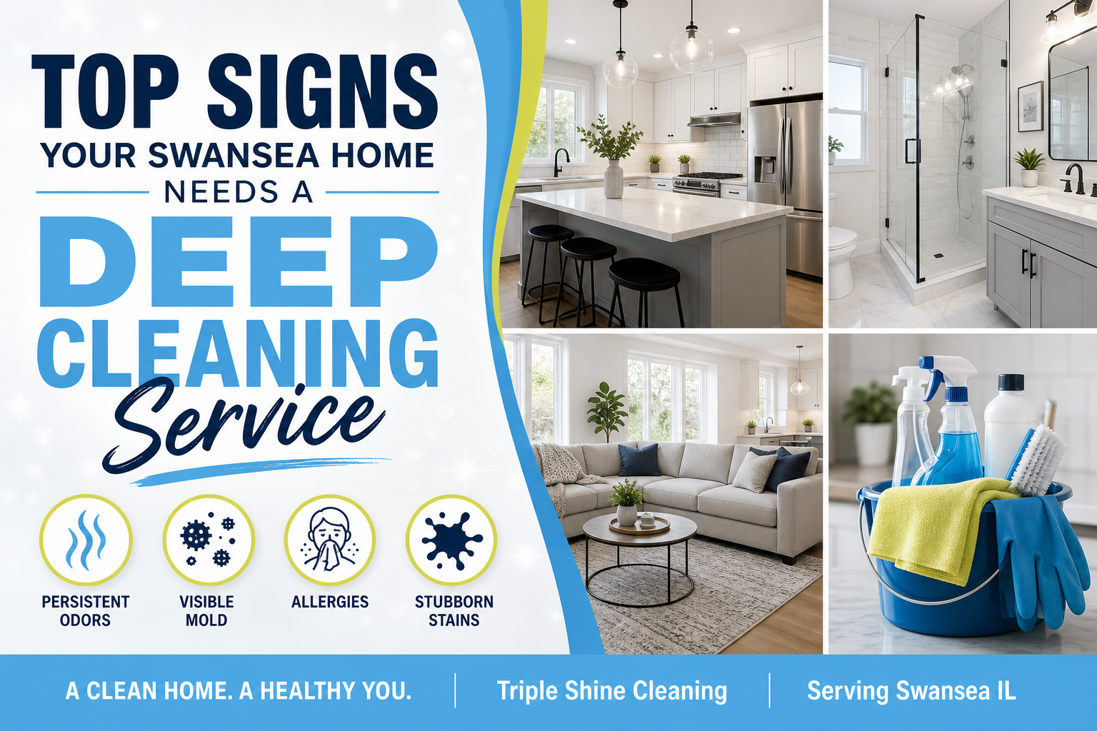 Top signs your Swansea IL home needs a deep cleaning service - Triple Shine Cleaning