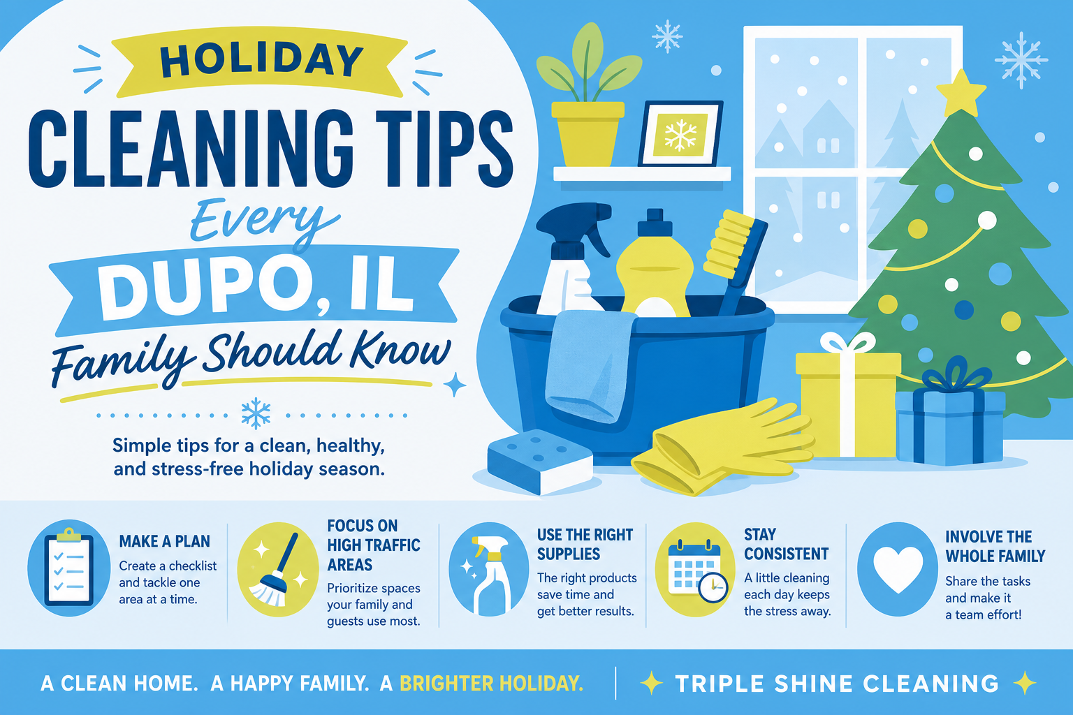 Holiday Cleaning Tips Every Dupo, IL Family Should Know - Triple Shine Cleaning