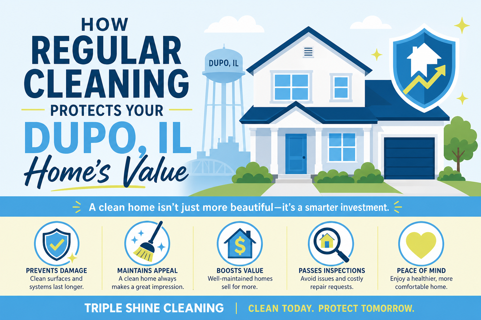 How Regular Cleaning Protects Your Dupo, IL Home's Value - Triple Shine Cleaning