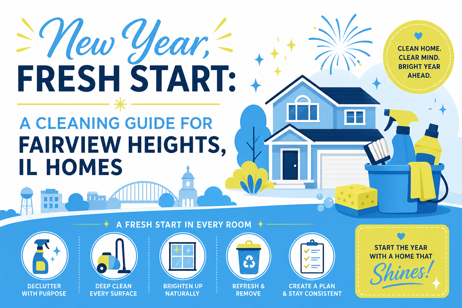 New Year, Fresh Start: A Cleaning Guide for Fairview Heights, IL Homes - Triple Shine Cleaning