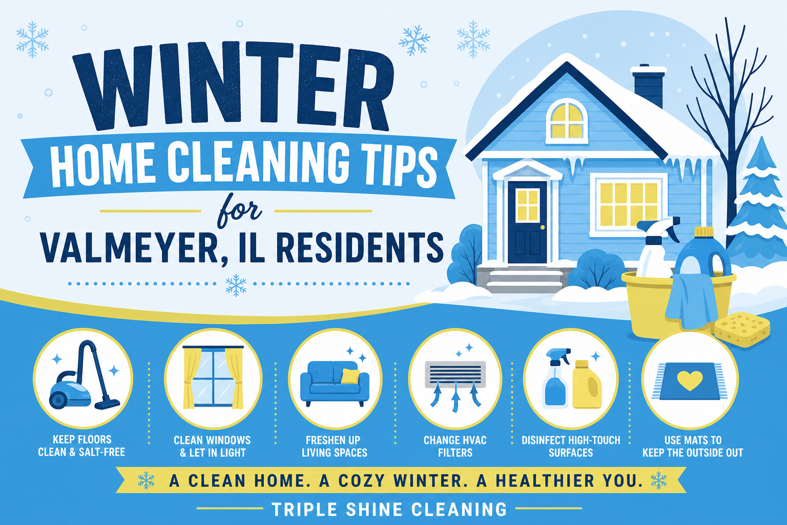 Winter Home Cleaning Tips for Valmeyer, IL Residents - Triple Shine Cleaning