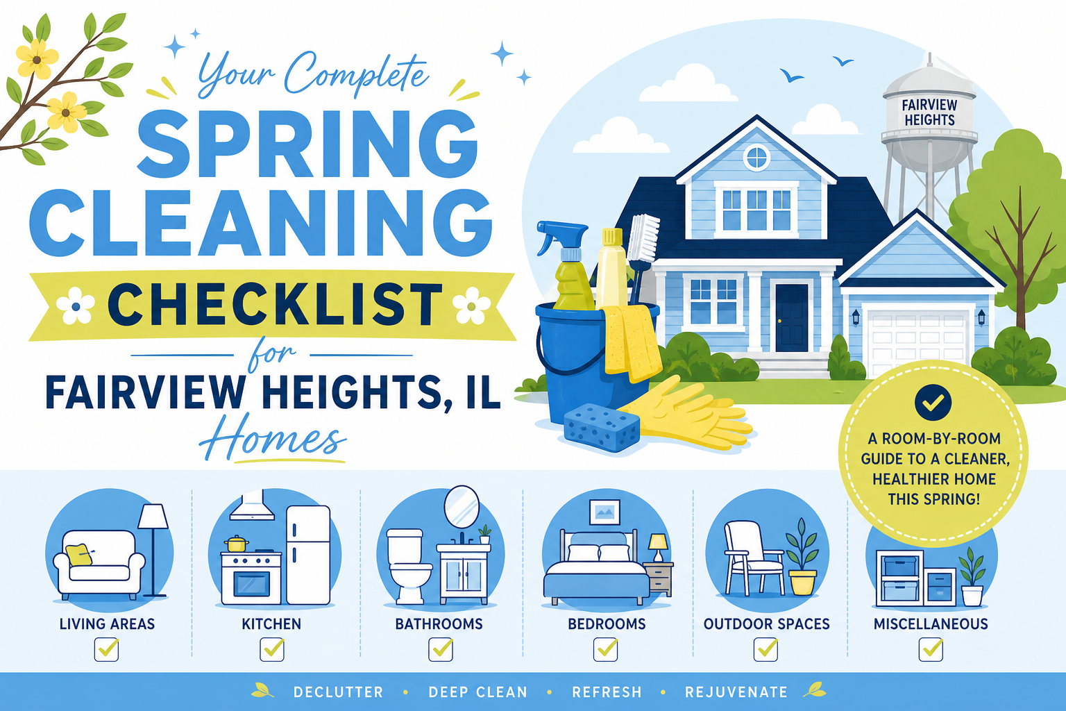 Your Complete Spring Cleaning Checklist for Fairview Heights, IL Homes - Triple Shine Cleaning