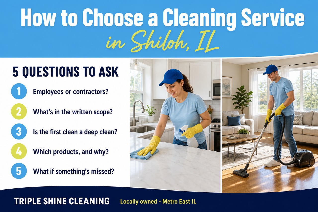 How to Choose a Cleaning Service in Shiloh IL - Triple Shine Cleaning