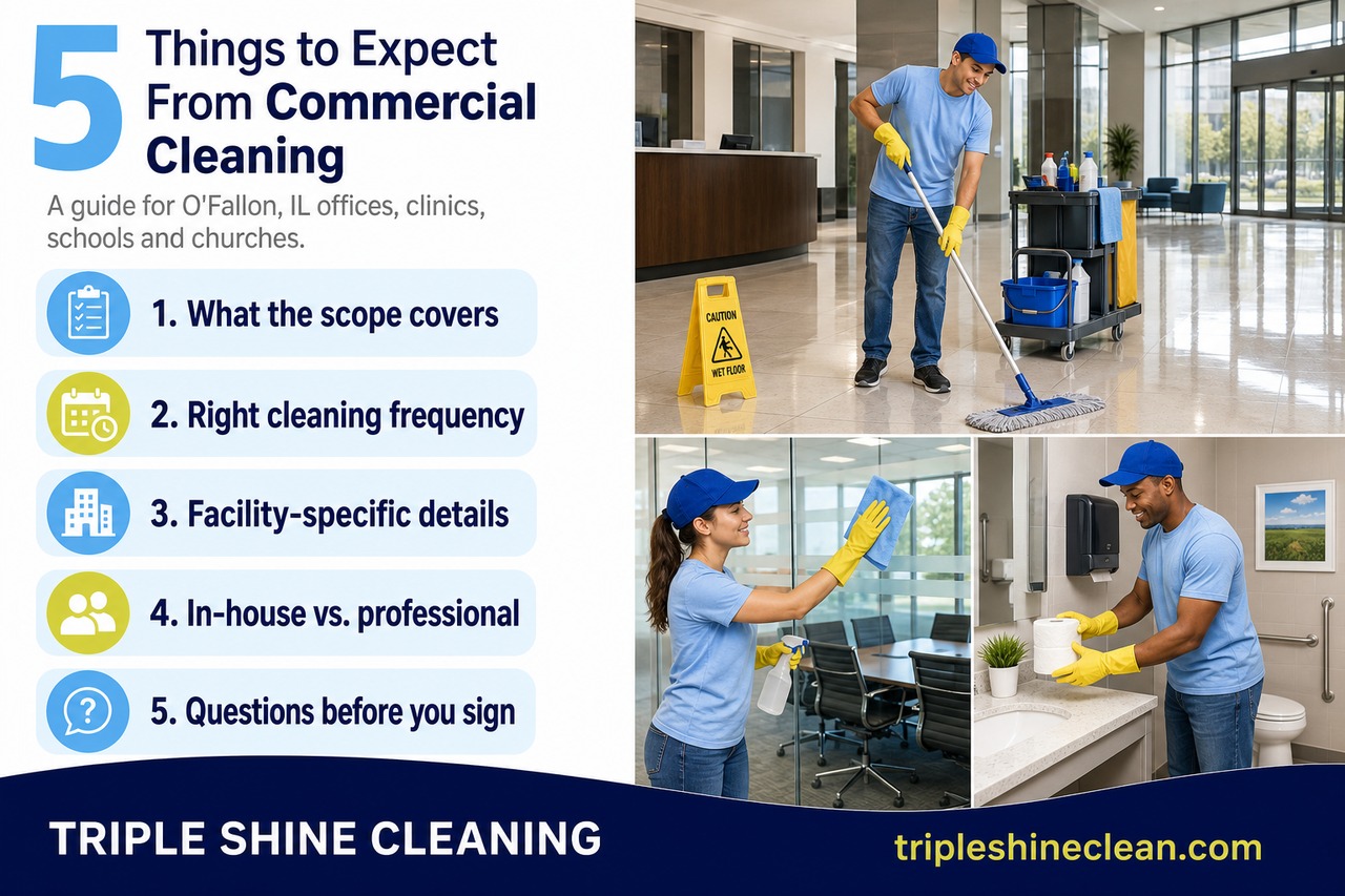 Commercial Cleaning Services in O'Fallon, IL - Triple Shine Cleaning