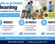Weekly vs Bi-Weekly Cleaning in Fairview Heights, IL - Triple Shine Cleaning